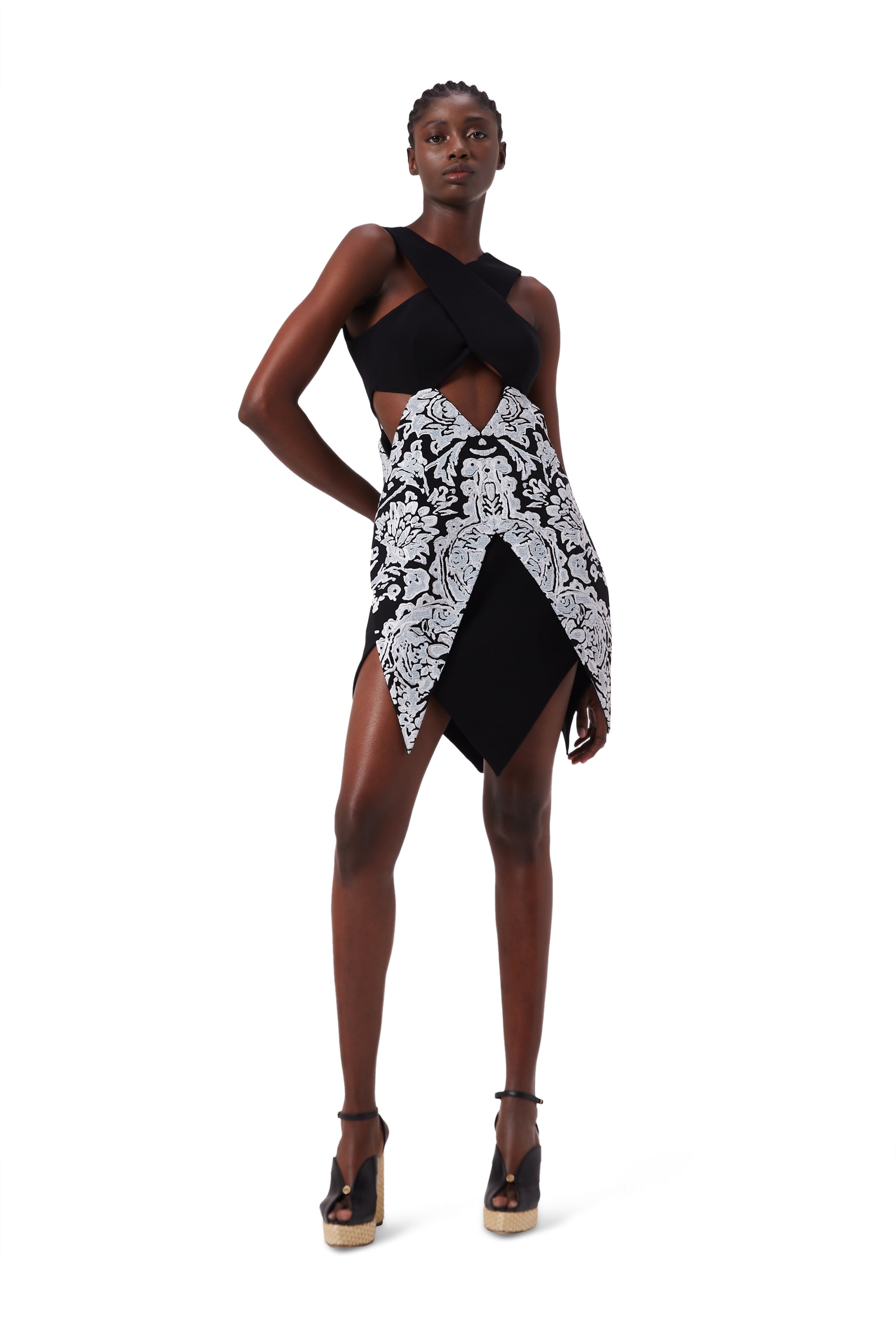 Lovelight Halter Neck Dress in Black