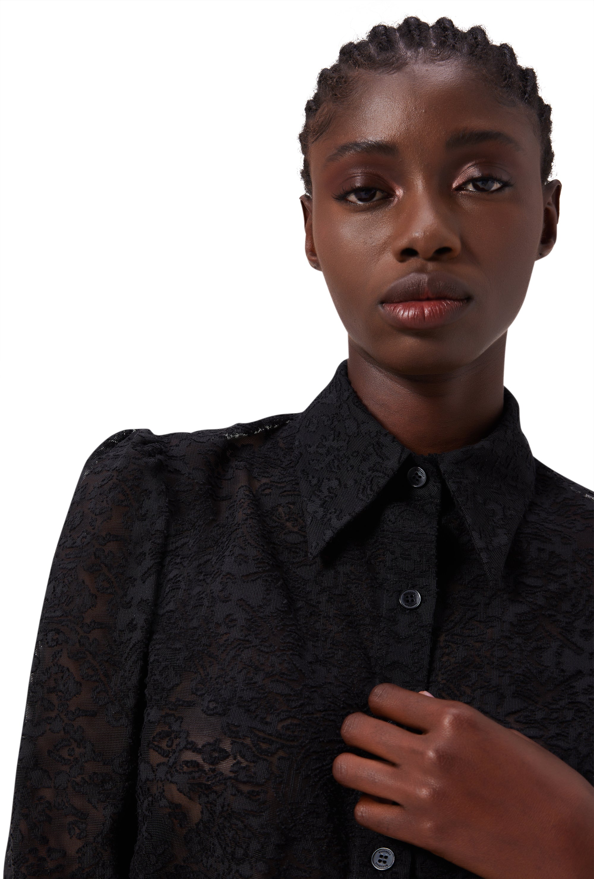 Eleanor Long Sleeve Blouse in Black