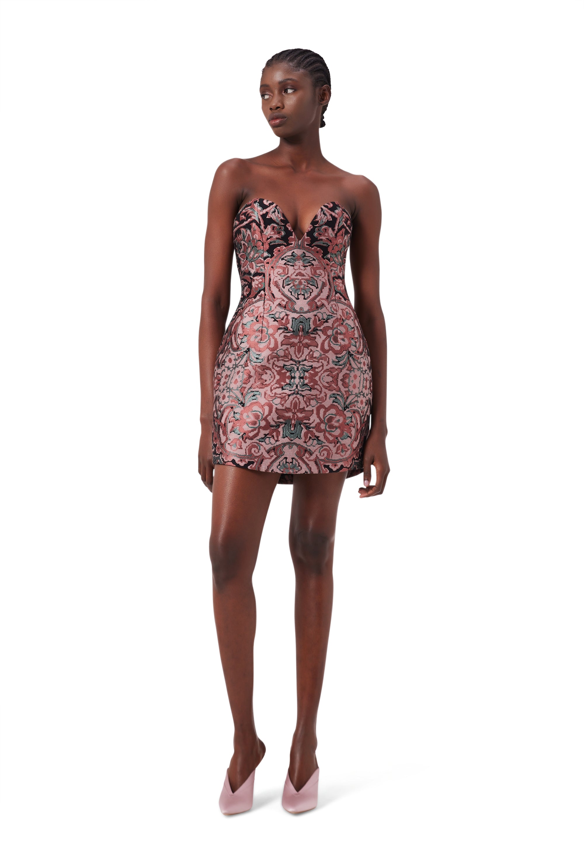Cora Strapless Dress in Elysium