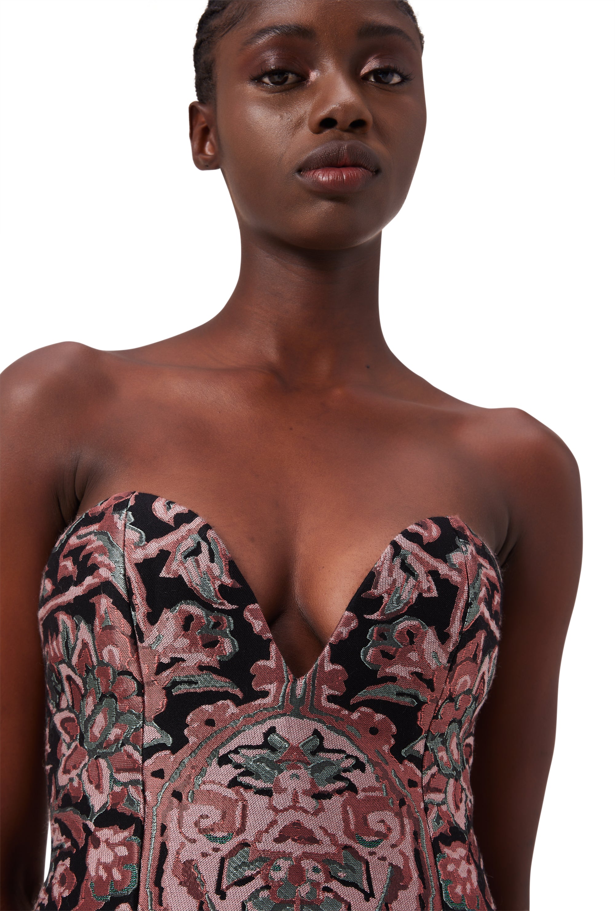 Cora Strapless Dress in Elysium