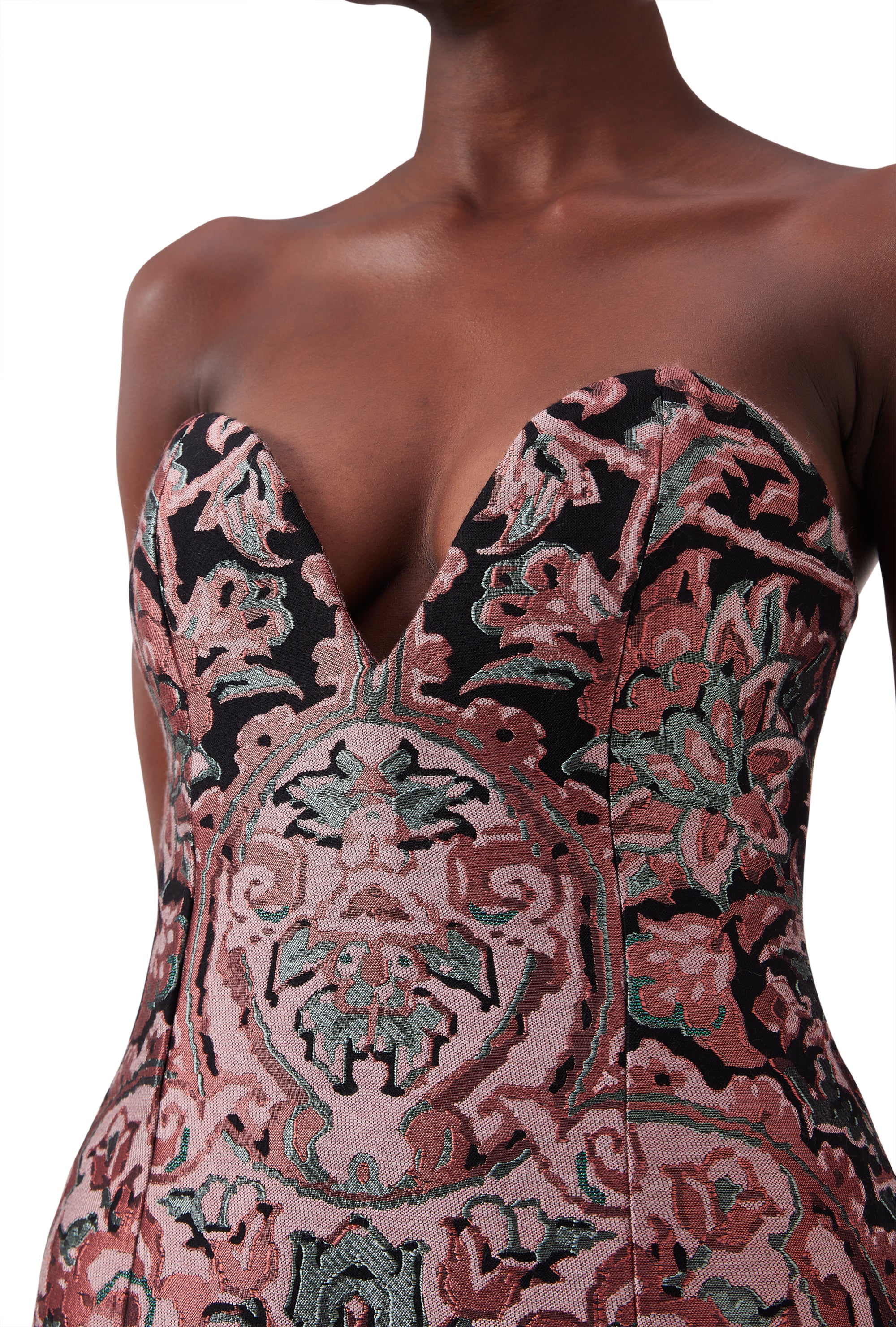 Cora Strapless Dress in Elysium