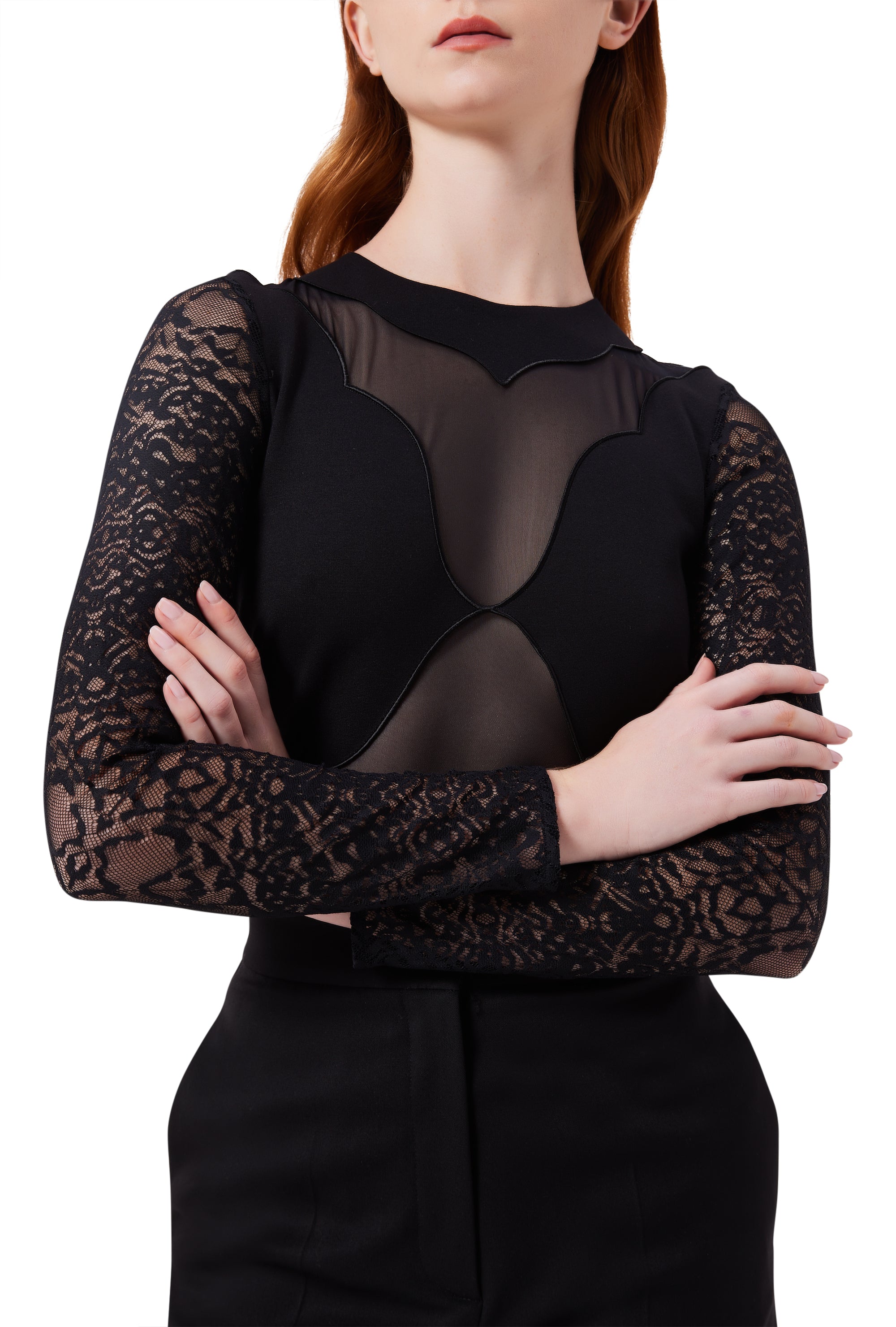 Anima Long Sleeve Mesh Bodysuit