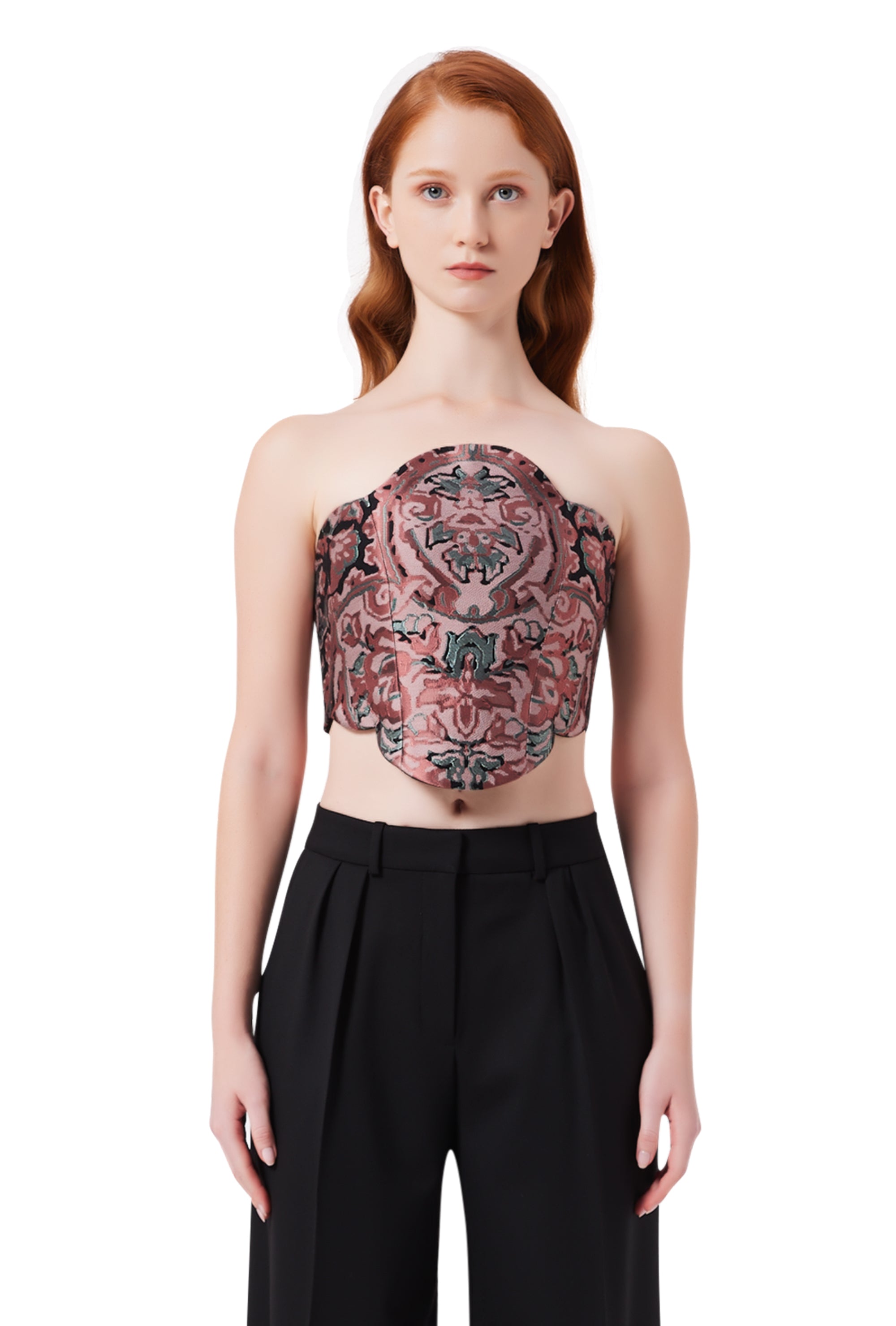 Magnolia Strapless Corset in Elysium