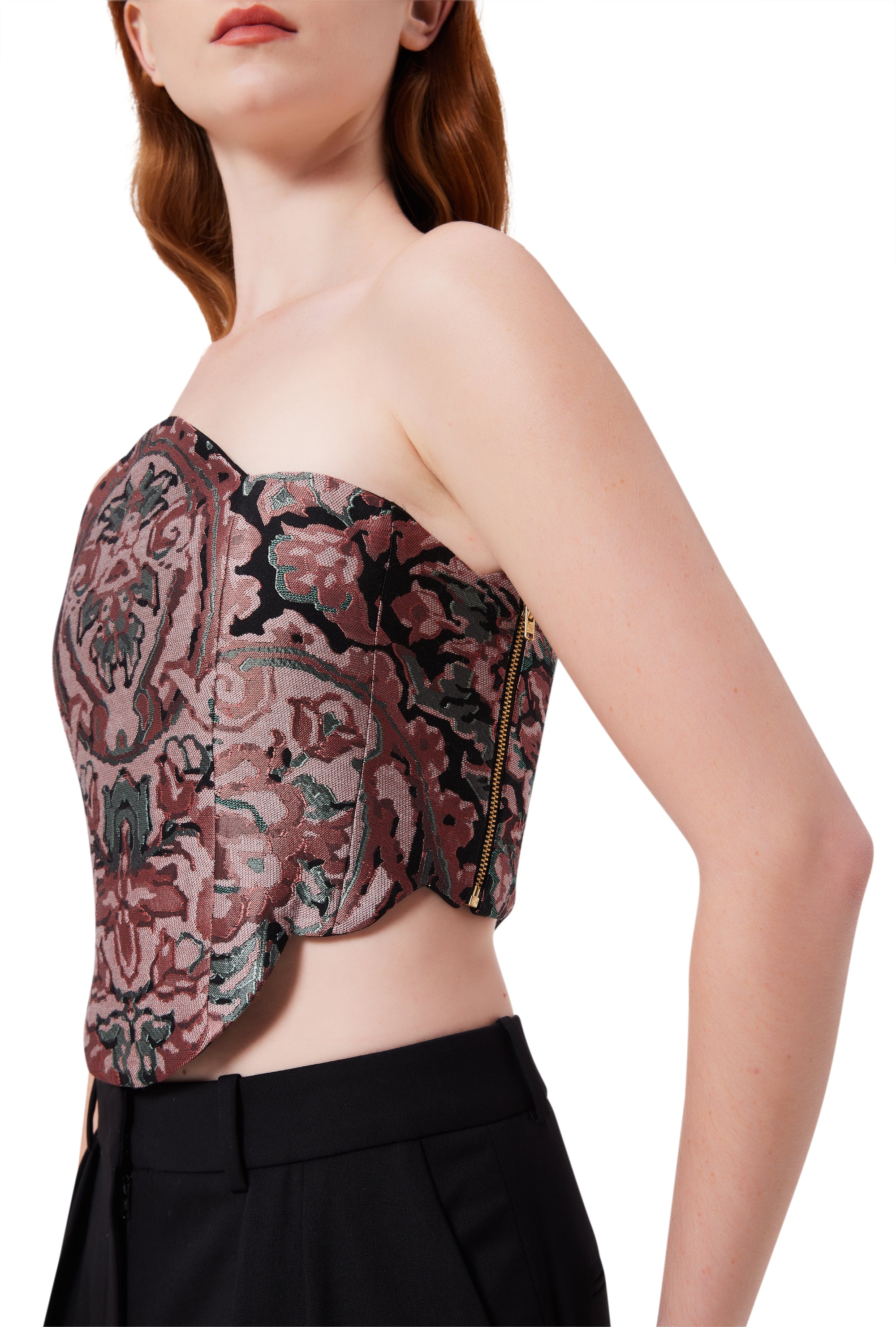 Magnolia Strapless Corset in Elysium