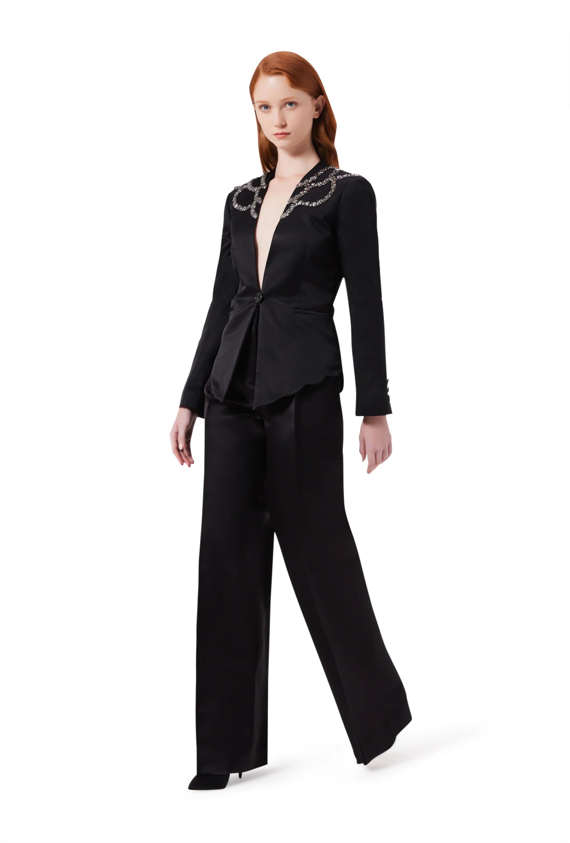Harmonia Wide Leg Trousers in Black