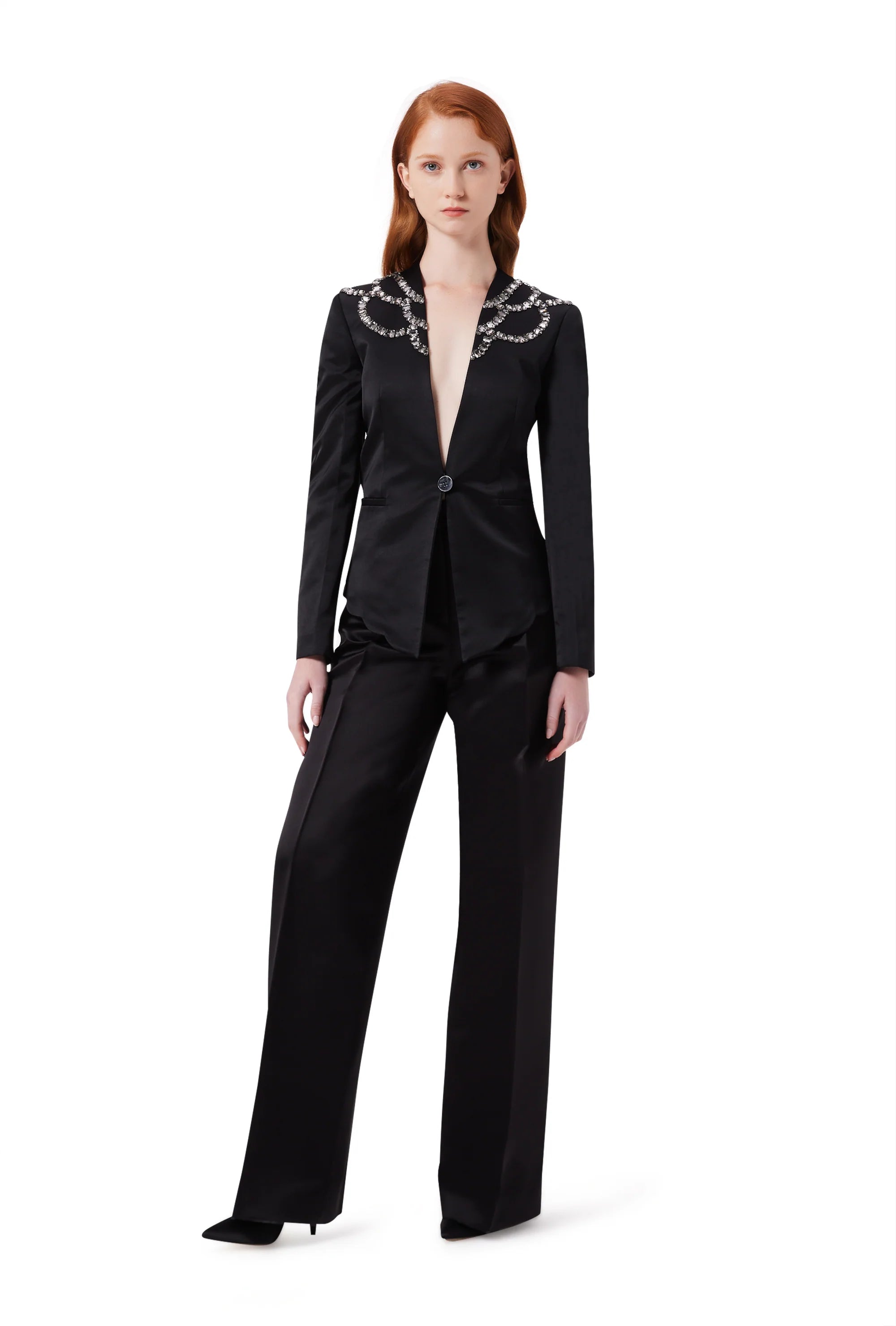 Harmonia Wide Leg Trousers in Black