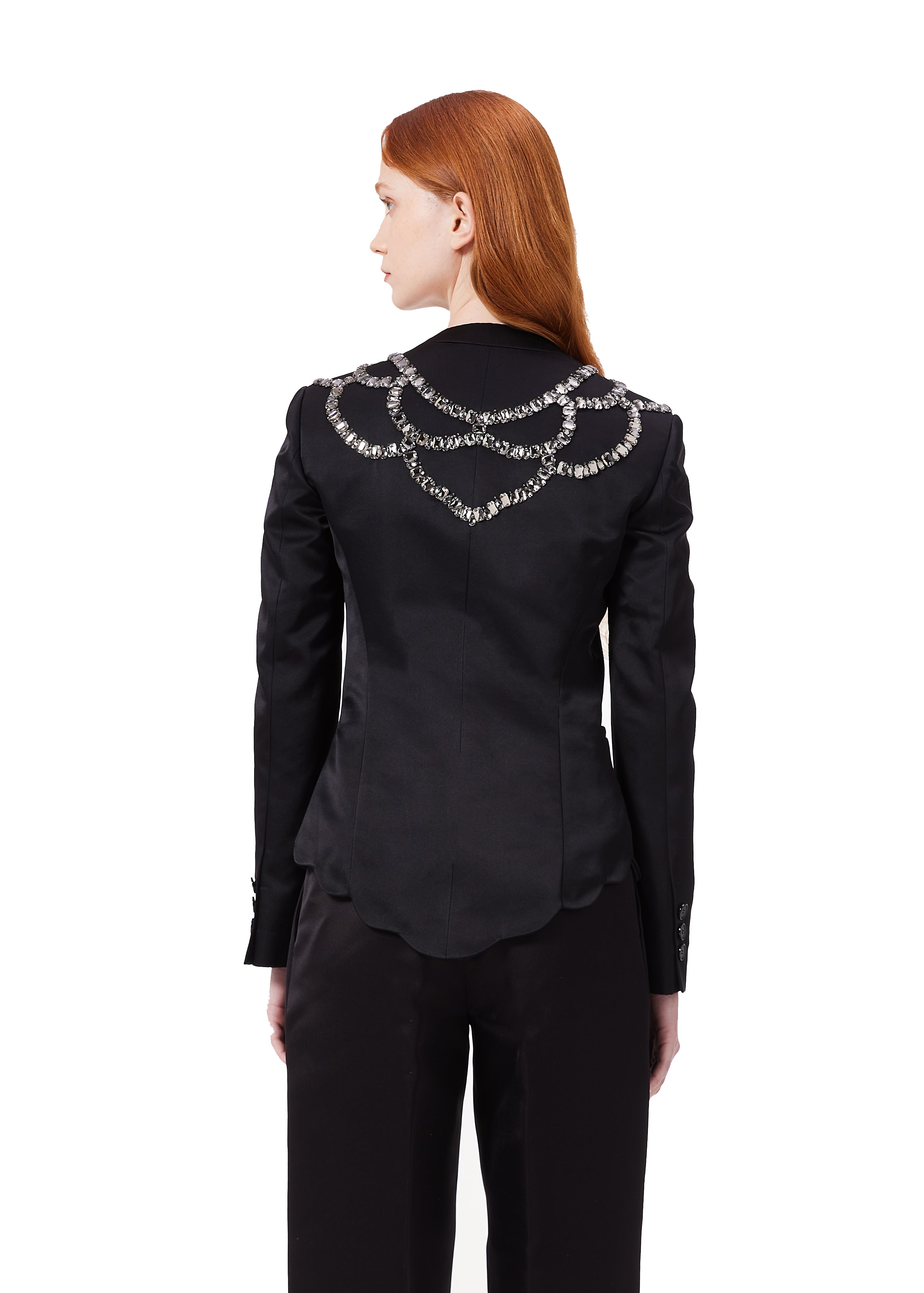 Magnolia Suit in Bejewelled Black