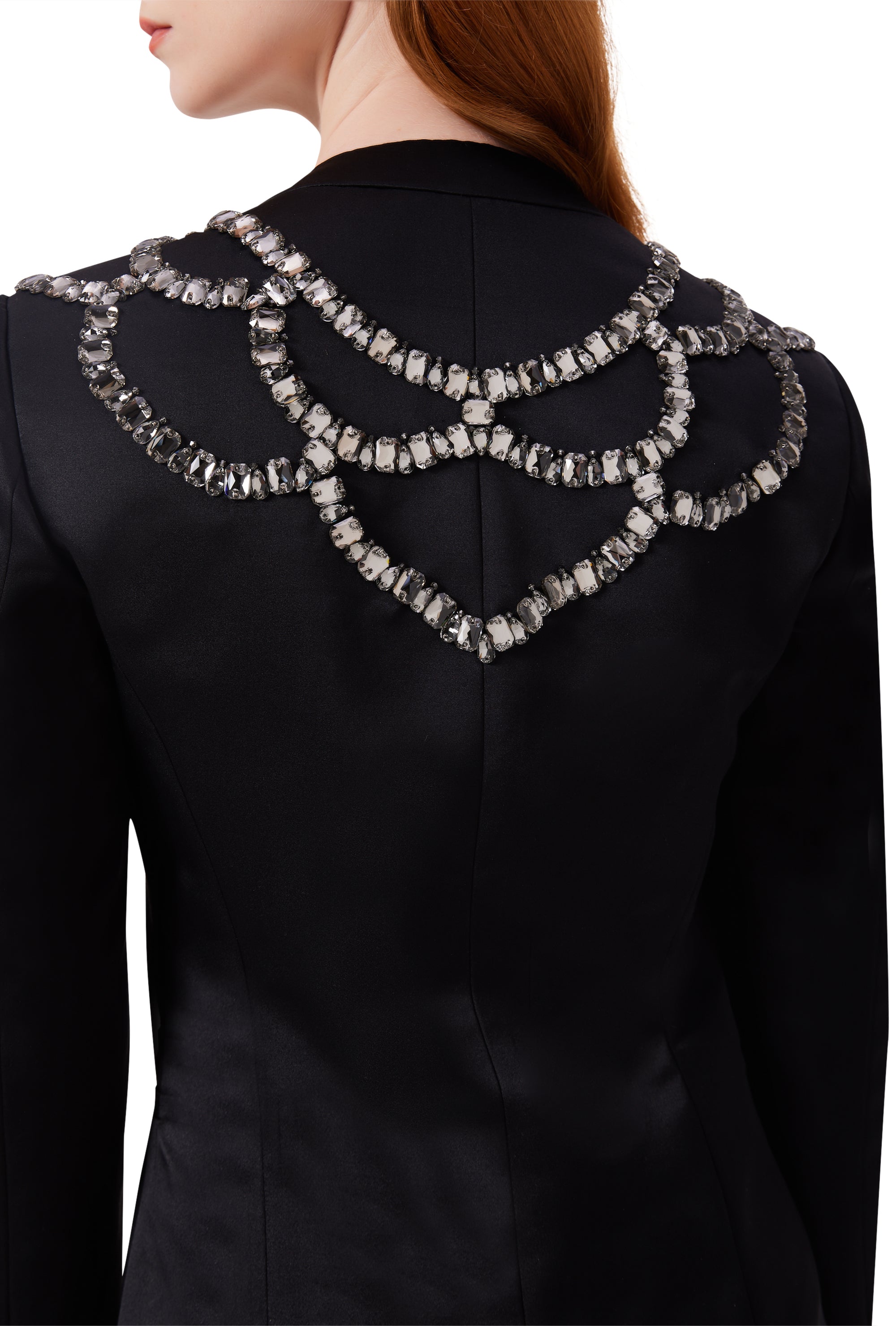 Magnolia Suit in Bejewelled Black