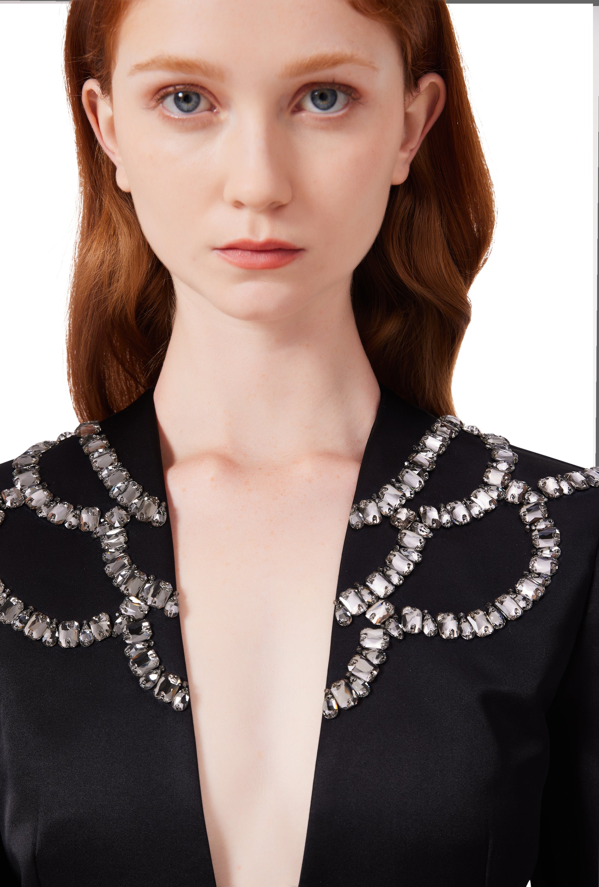 Magnolia Suit in Bejewelled Black