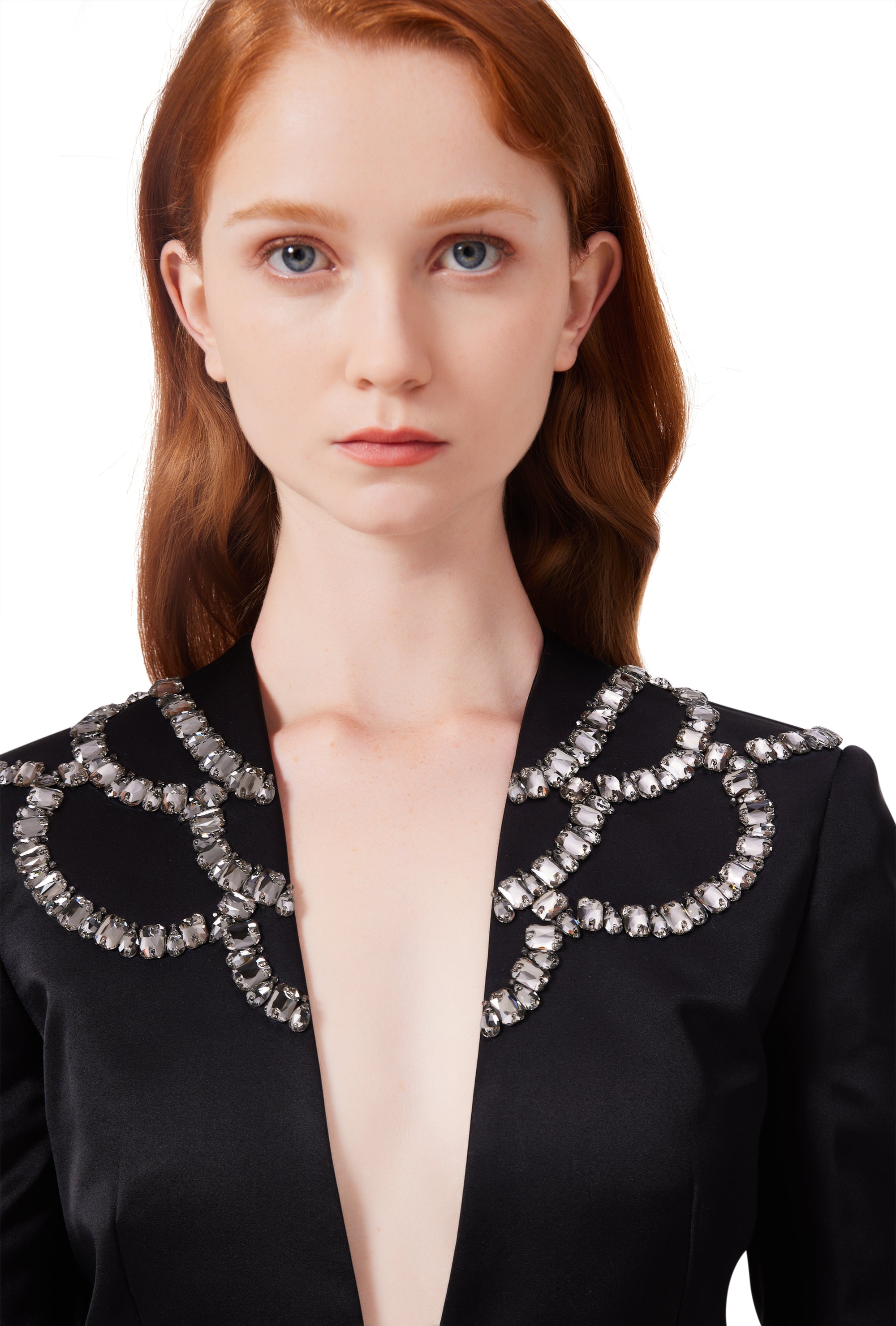 Magnolia Suit in Bejewelled Black