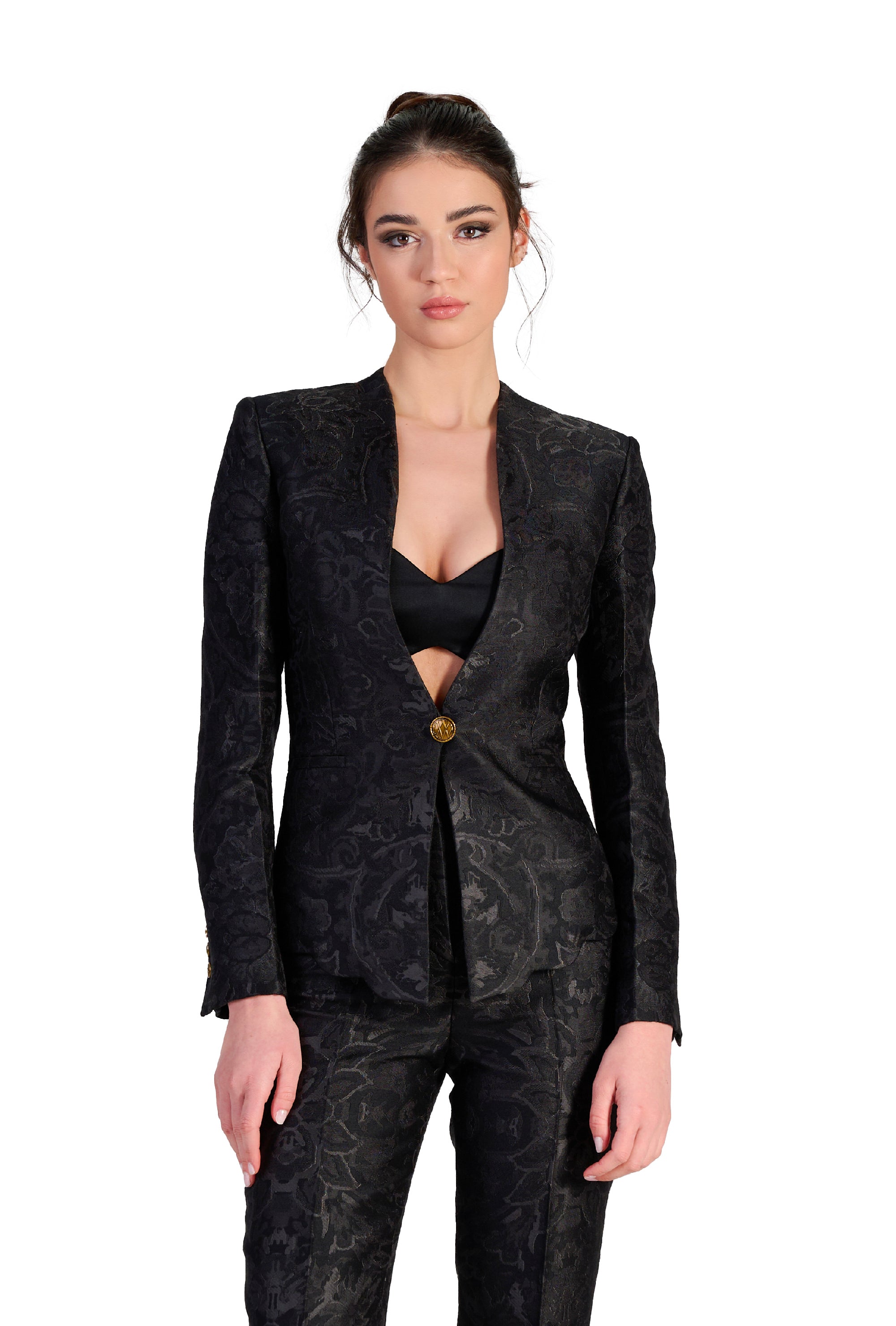 Magnolia Suit in Black Elysium