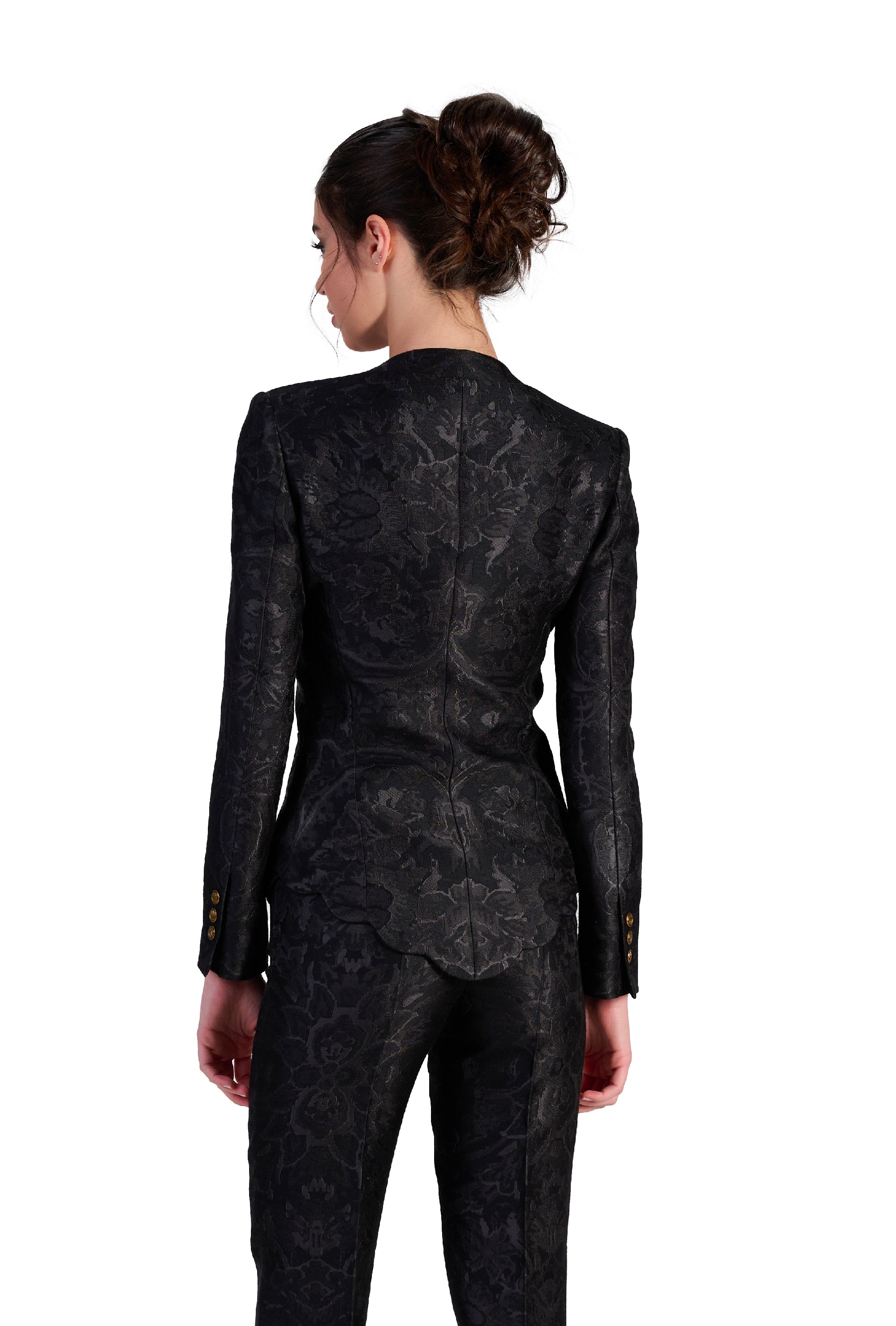 Magnolia Suit in Black Elysium